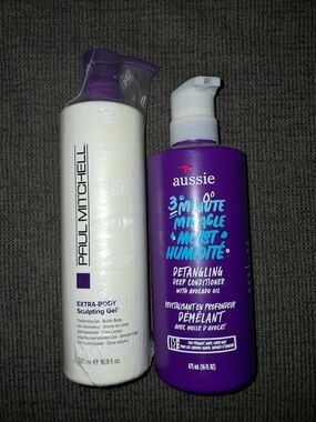 Paul Mitchell Extra Body Sculpting Gel + Aussie 3 Minute Miracle NEW